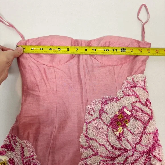 LA FUORI Petaleeza Corset Gown in Peony Size S - Picture 11 of 13